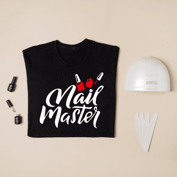 Салон краси футболка для майстра манікюру "Nail master (лаки)"
