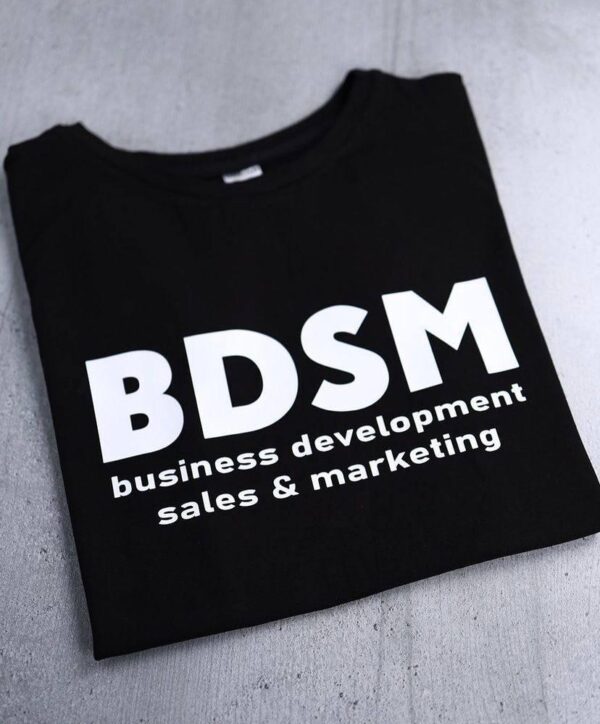 Якісна футболка з принтом "BDSM"