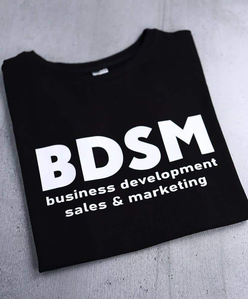 Якісна футболка з принтом “BDSM”