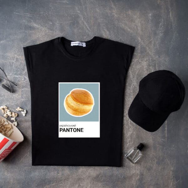 Футболка з оригінальним дизайном "Український Pantone Паляниця"