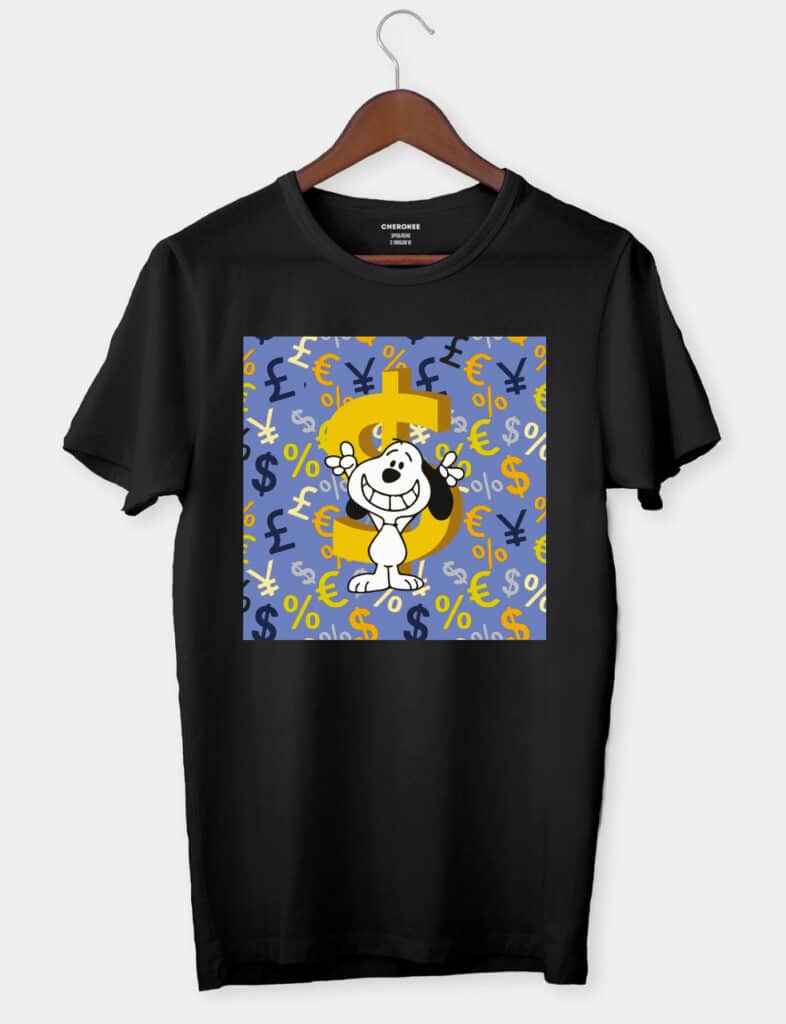 Чоловіча футболка “Snoopy dog money”