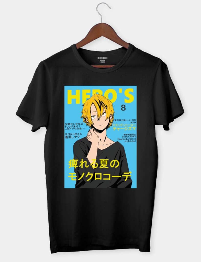 Чоловіча футболка “My hero academia Денкі Камінарі”