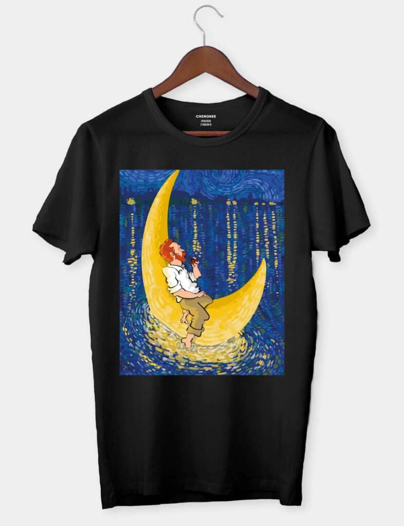 Футболка з Ван Гогом “Van Gogh moon”