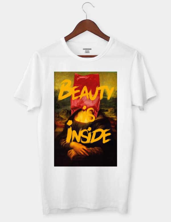 Чоловіча футболка "Мона Ліза Beauty is inside"