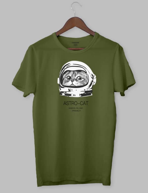 Футболка з котом "ASTRO-CAT explore my own PRIVACY"