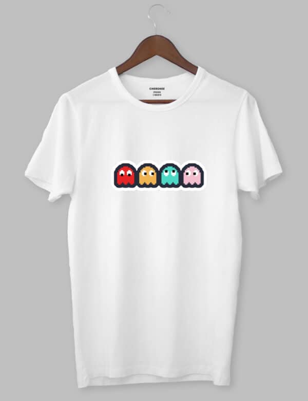 Футболка чоловіча з принтом на тему ігор "Pac man""