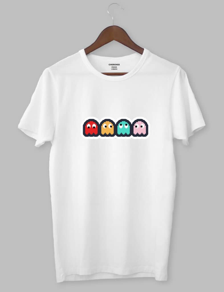 Футболка чоловіча з принтом на тему ігор “Pac man””