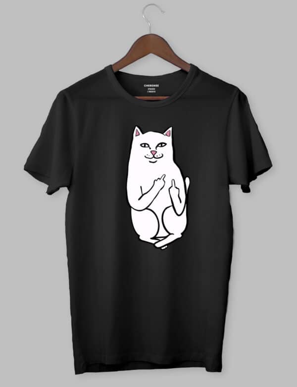 Футболка чоловіча з принтом "Ripndip кіт"