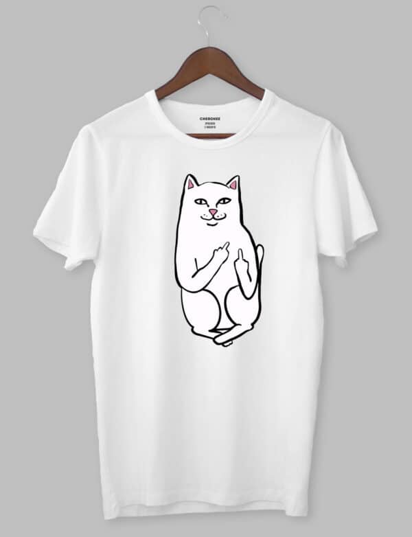 Футболка чоловіча з принтом "Ripndip кіт"