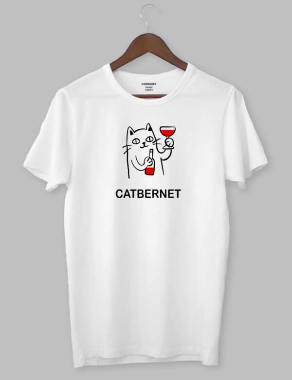 Футболка чоловіча з принтом "CATBERNET"