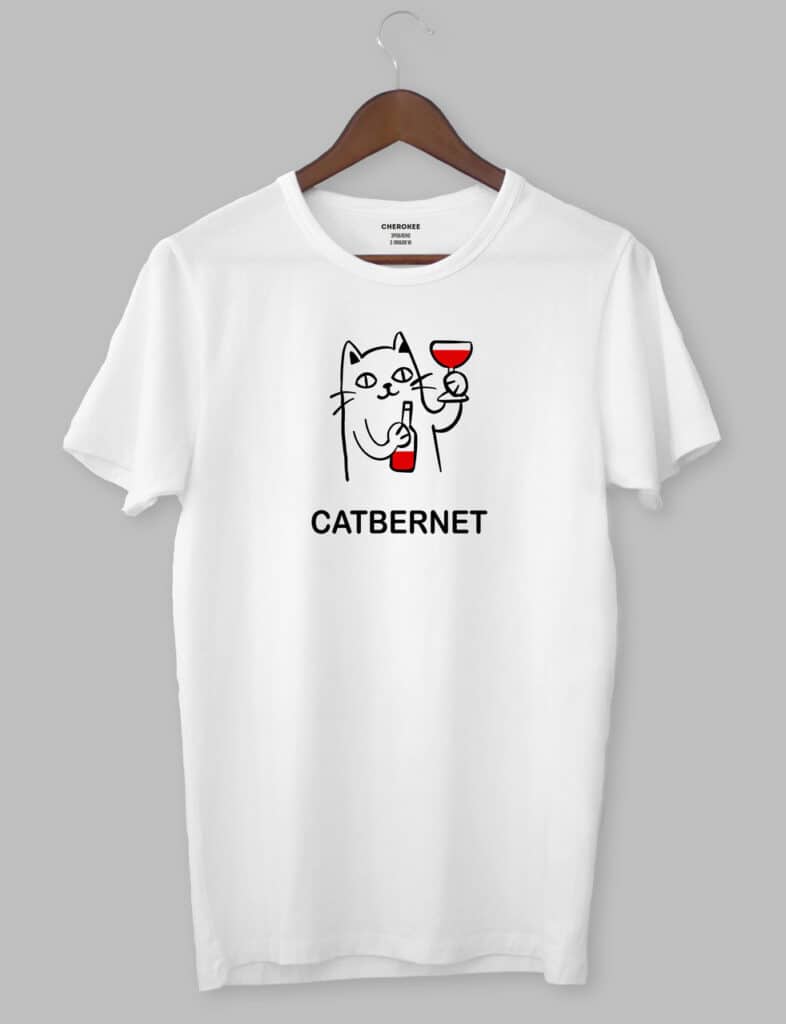 Футболка чоловіча з принтом “CATBERNET”