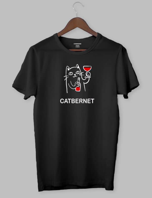 Футболка чоловіча з принтом "CATBERNET"