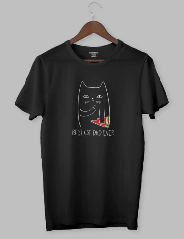 Футболка з котом "BEST CAT DAD EVER"