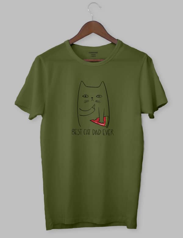 Футболка з котом "BEST CAT DAD EVER"