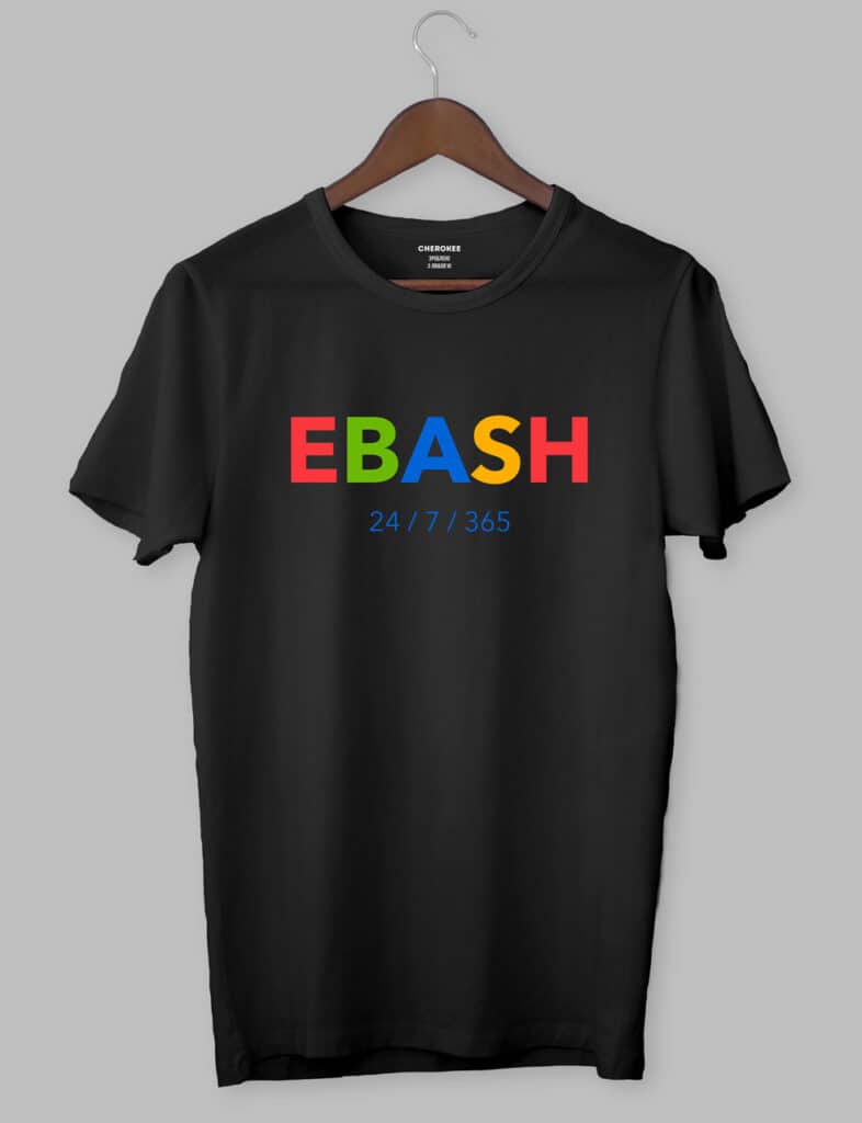 Креативна  футболка “EBASH 24/7/365”