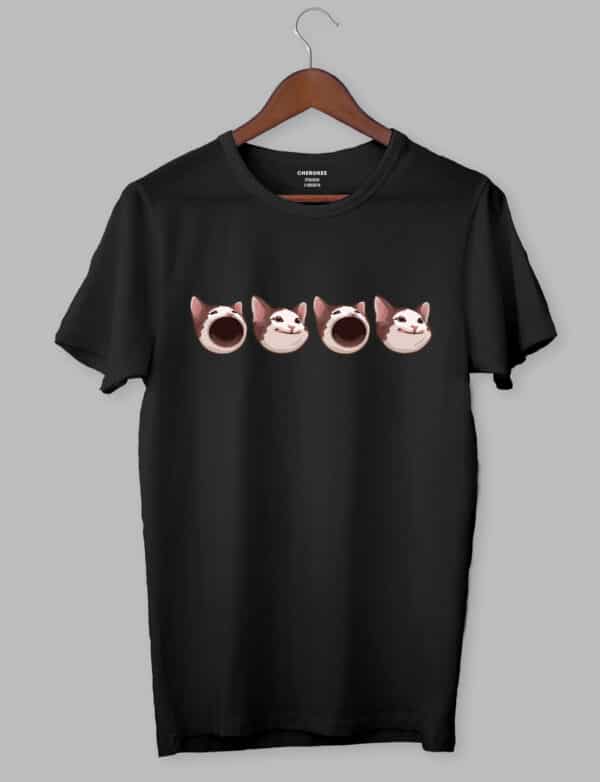 Футболка з оригінальним дизайном «pop cat»