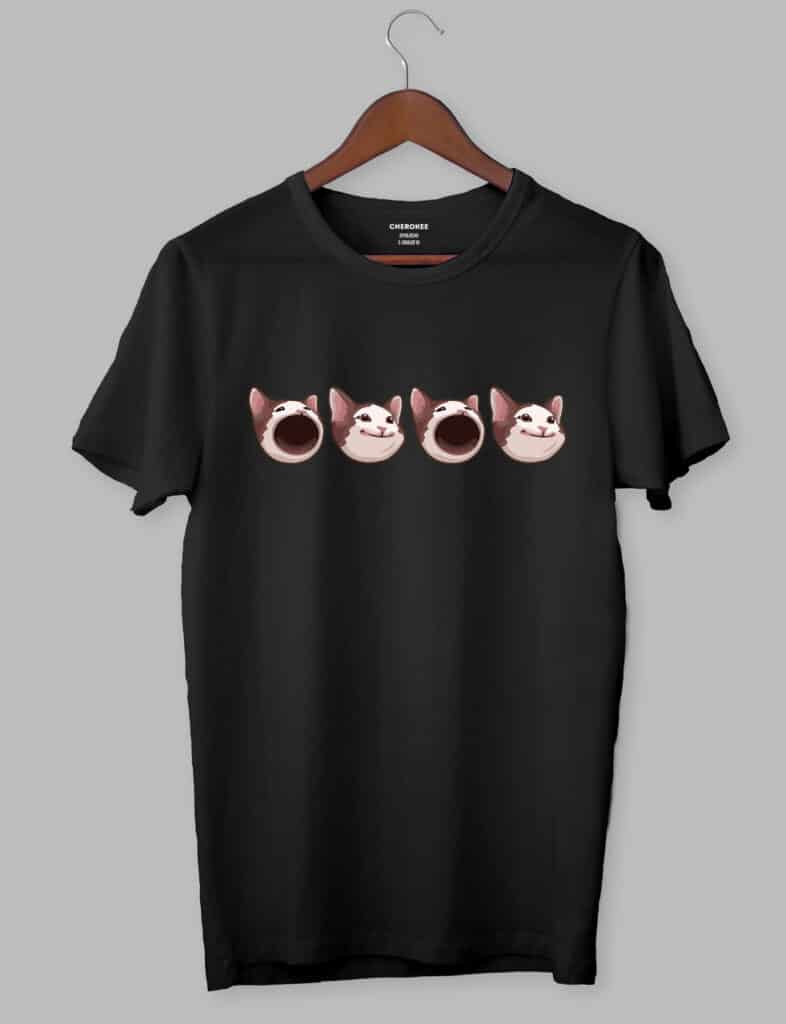 Футболка з оригінальним дизайном «pop cat»
