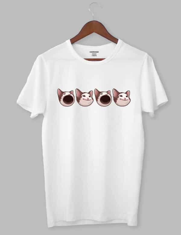 Футболка з оригінальним дизайном «pop cat»