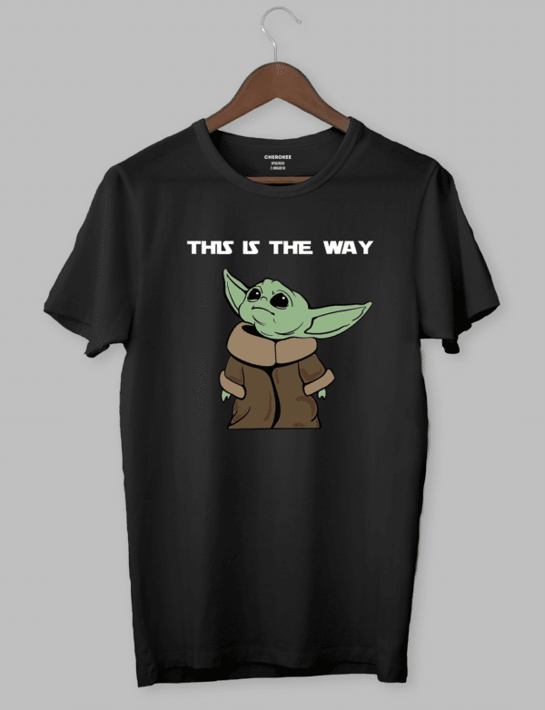 Футболка з принтом Бейбі Йода "THIS IS THE WAY"
