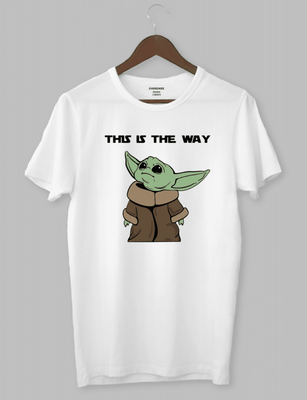 Футболка з принтом Бейбі Йода "THIS IS THE WAY"