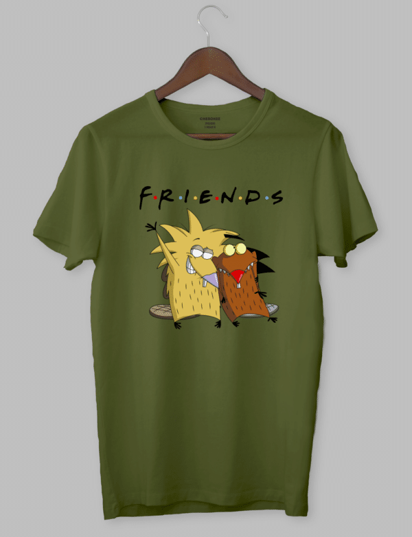 Футболка з прикольним дизайном Злюки Бобри «FRIENDS»