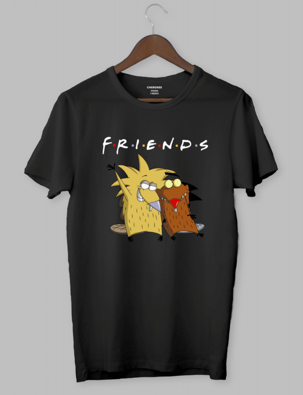 Футболка з прикольним дизайном Злюки Бобри «FRIENDS»