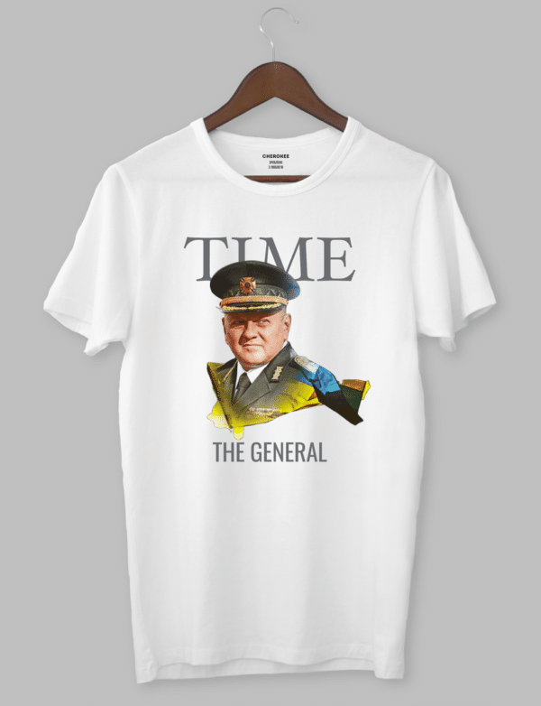 Футболка патріотична з Залужним «TIME THE GENERAL ЗАЛУЖНИЙ »