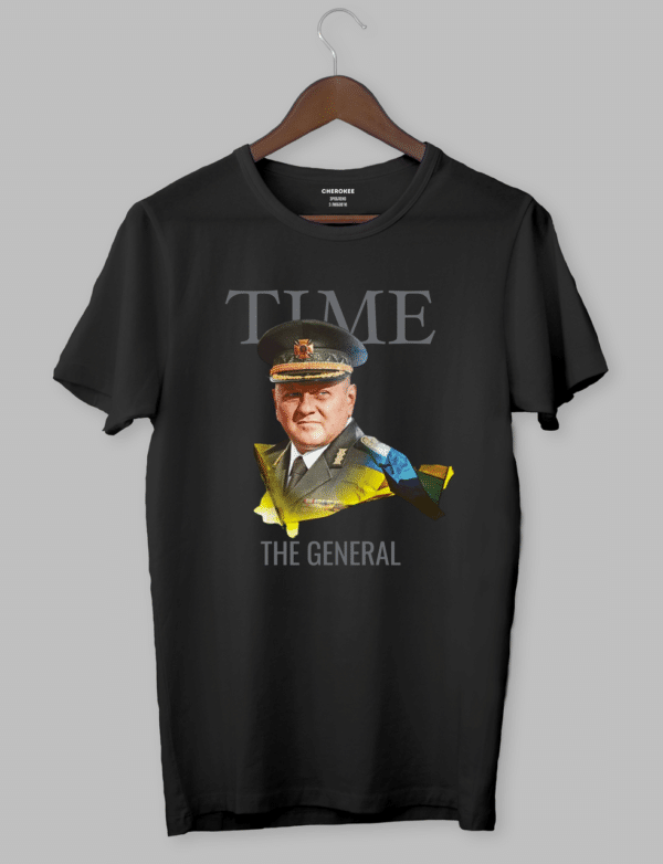 Футболка патріотична з Залужним «TIME THE GENERAL ЗАЛУЖНИЙ »