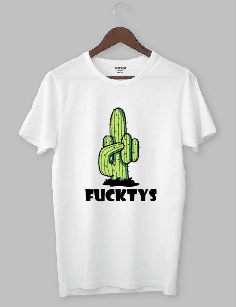 Футболка з оригінальним дизайном «FUCKTYS»