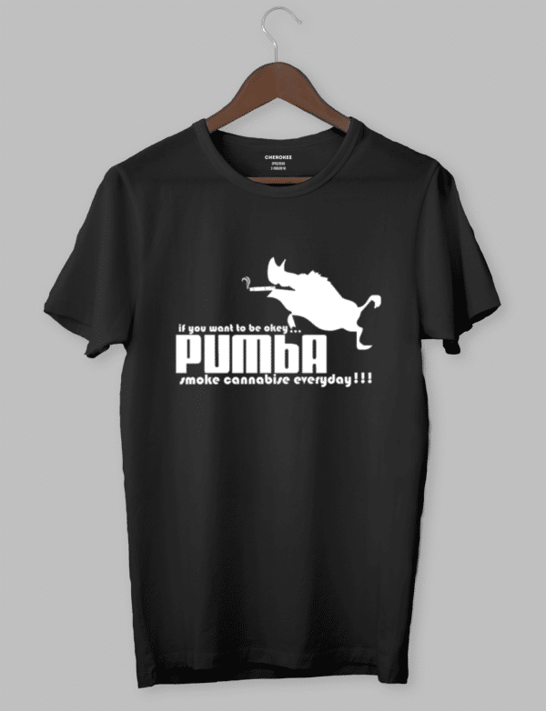 Футболка з оригінальним дизайном «PUMBA smoke cannabise everyday !!!»