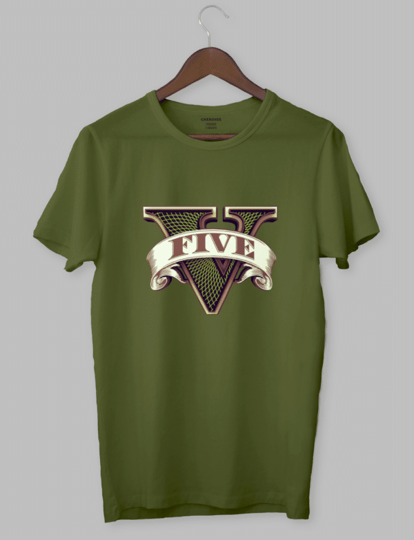 Футболка з принтом "GTA 5 3D Logo"
