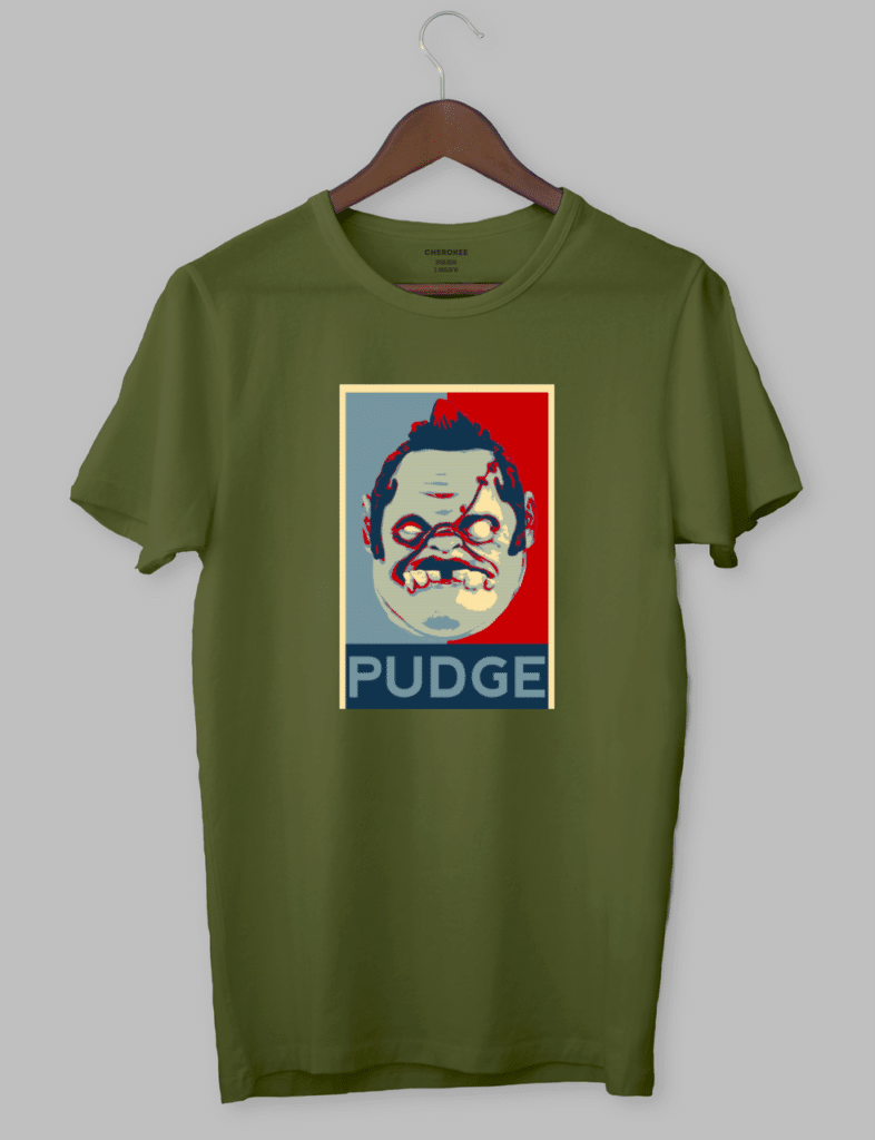 Футболка з дизайном “Pudge aka Obey”