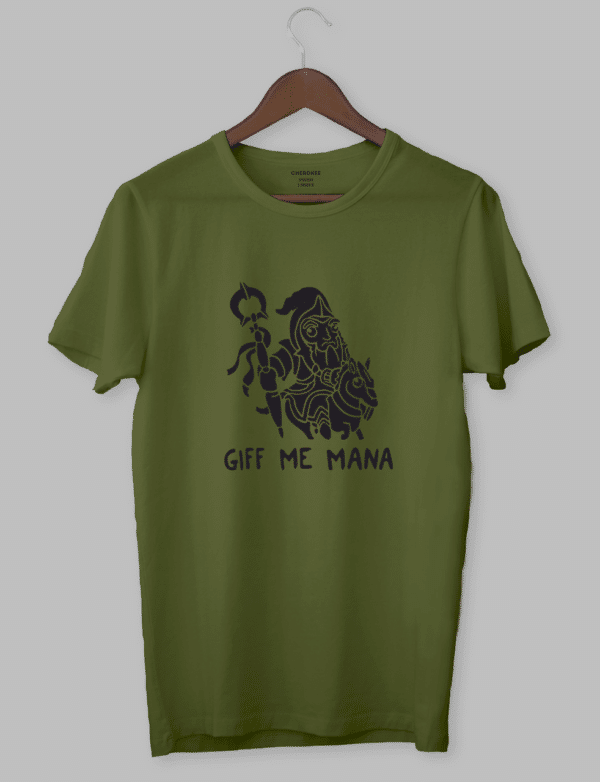 Футболка з оригінальним дизайном "Giff Me Mana"