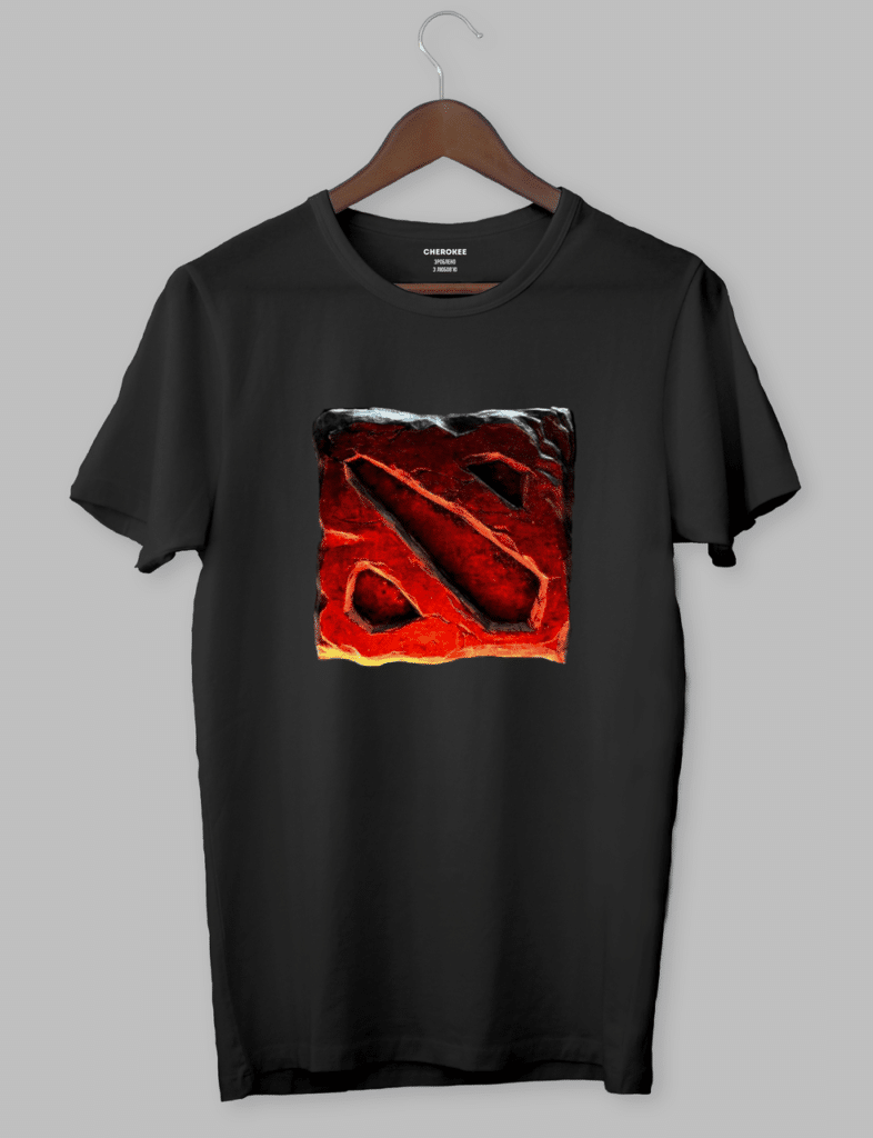 Футболка з принтом “Dota 2 3d Logo”
