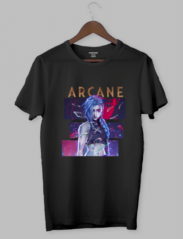 Футболка з принтом "Arcane tv LoL"