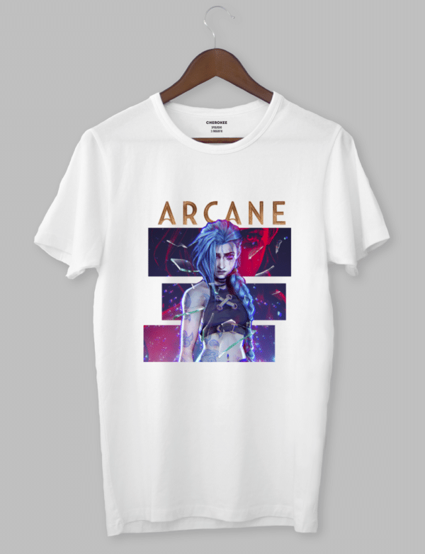 Футболка з принтом "Arcane tv LoL"