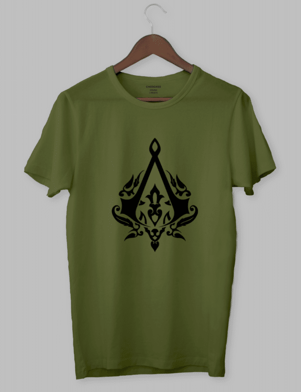 Футболка з дизайном "Assassin Creed Logo with patterns"