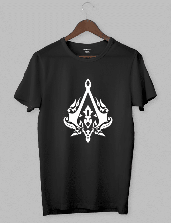Футболка з дизайном "Assassin Creed Logo with patterns"