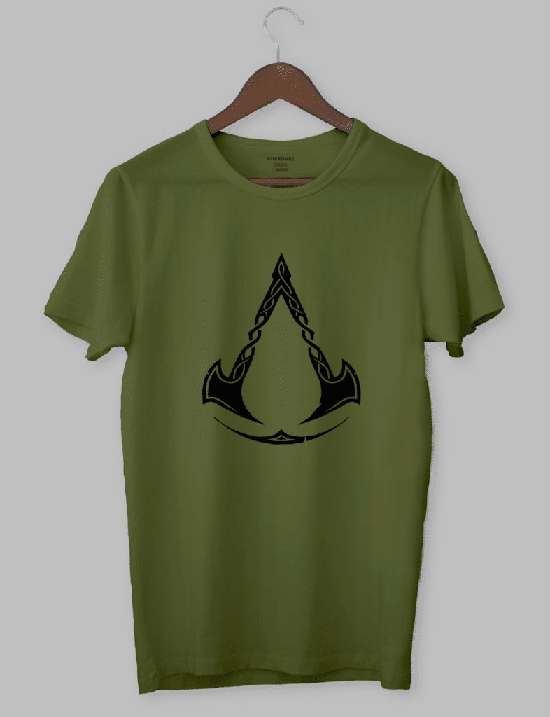 Футболка з принтом “Assassin’s Creed Valhalla symbol”