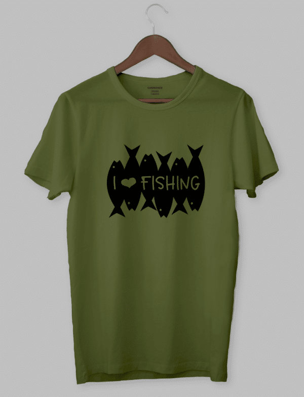 Футболка з прикольним дизайном «I LOVE FISHING»