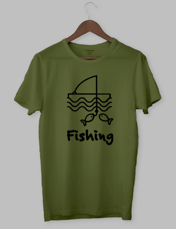 Футболка з прикольним дизайном «FISHING»
