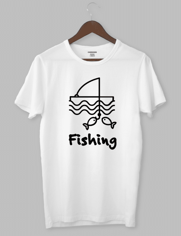 Футболка з прикольним дизайном «FISHING»