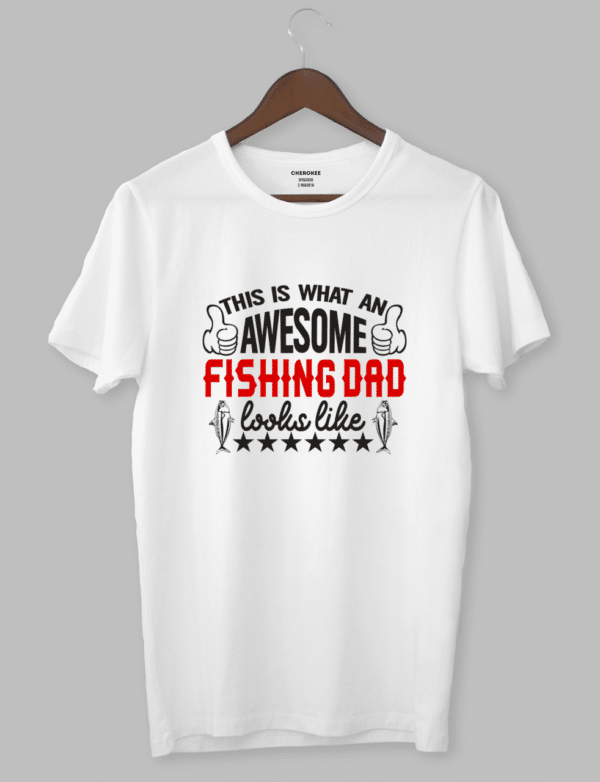 Футболка з прикольним дизайном «FISHING DAD»