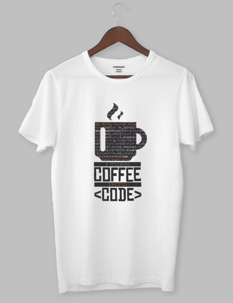 Футболка з прикольним дизайном «Сoffee code»