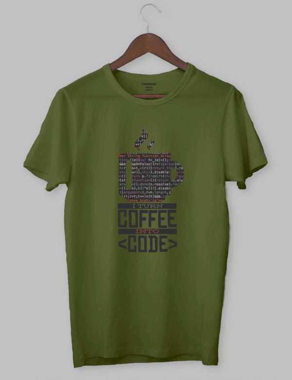 Футболка з прикольним дизайном «Сoffee code»