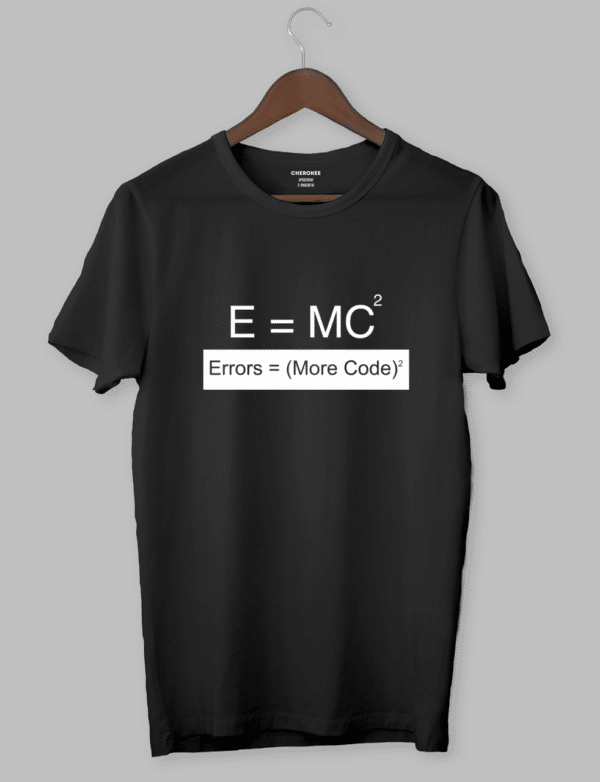Футболка з прикольним дизайном «Errors=(More code)2»