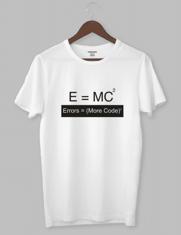 Футболка з прикольним дизайном «Errors=(More code)2»