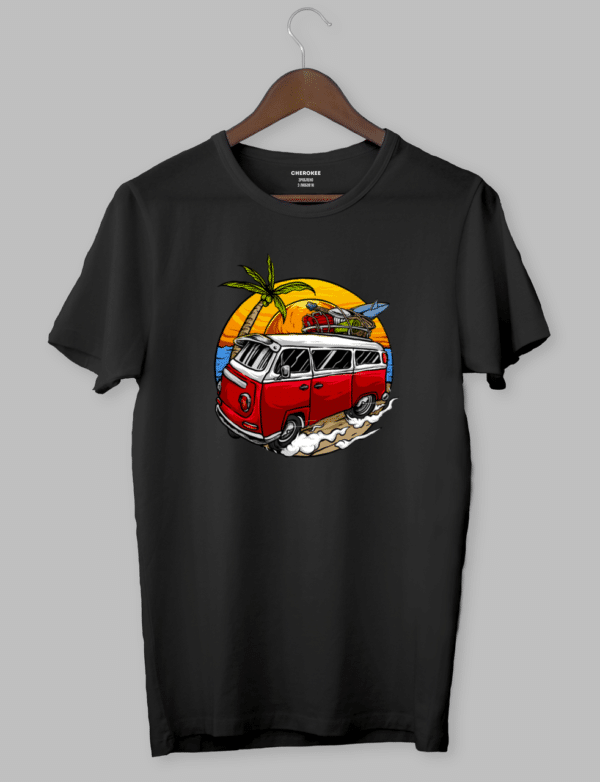 Футболка з прикольним дизайном «Vintage Vacation Car»