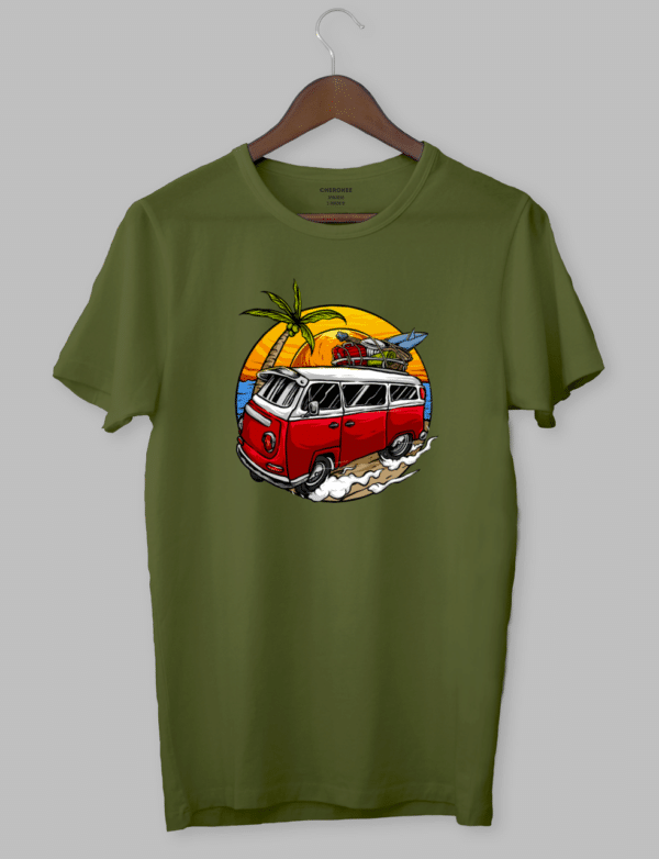 Футболка з прикольним дизайном «Vintage Vacation Car»