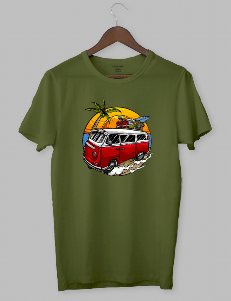 Футболка з прикольним дизайном «Vintage Vacation Car»